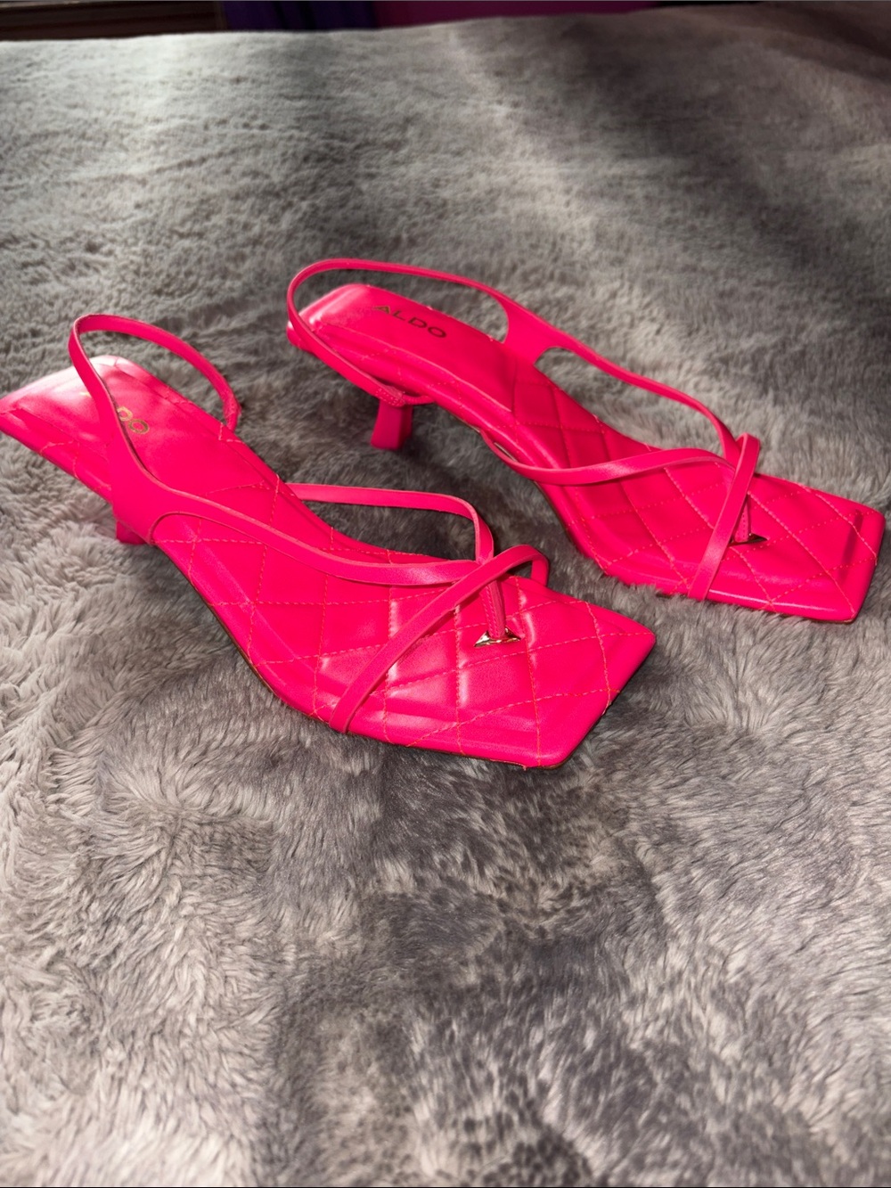 ALDO Quilted Hot Pink Heeled
Sandals 🌷 - Picture 7 of 7